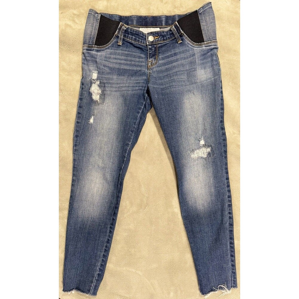 Isabel Maternity Women's Jeggings Expandable Side Panel Size 6/28R Medium Blue